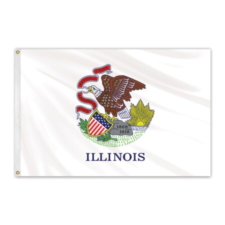 Illinois Outdoor Poly Max Flag 4'x6'